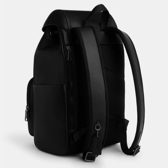 Coach Racer Backpack in Gunmetal/Black - Picture 2 of 13